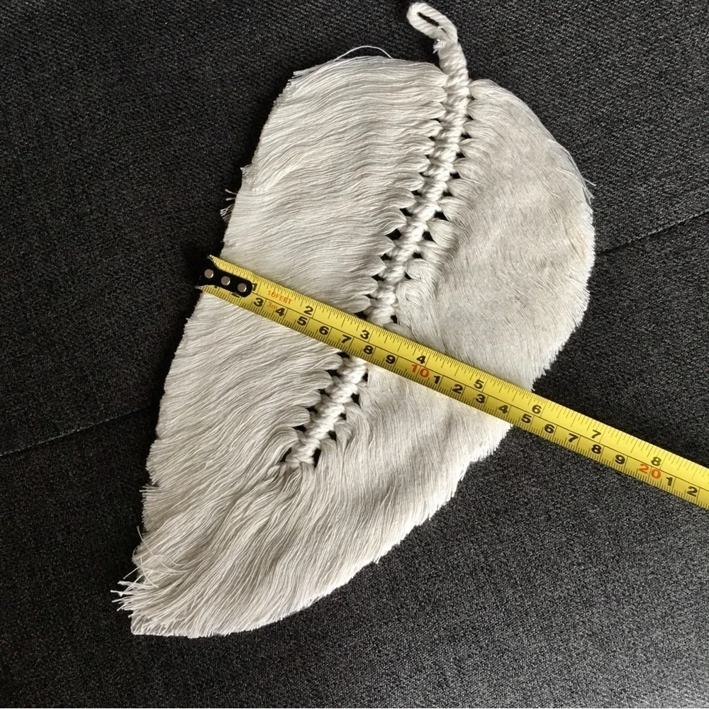 Bohemian, Macrame, Leaf Wall Home Decor, Ivory